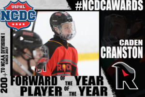#NCDCAwards: Rockets Hockey Club’s Cranston Named Forward And Player Of The Year